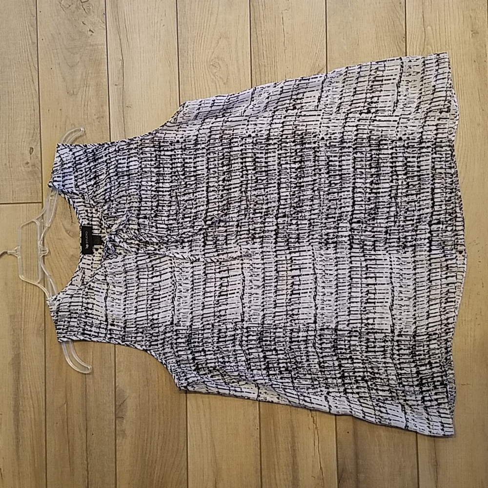 AB Studio Sheer Sleeveless Top - Size Large